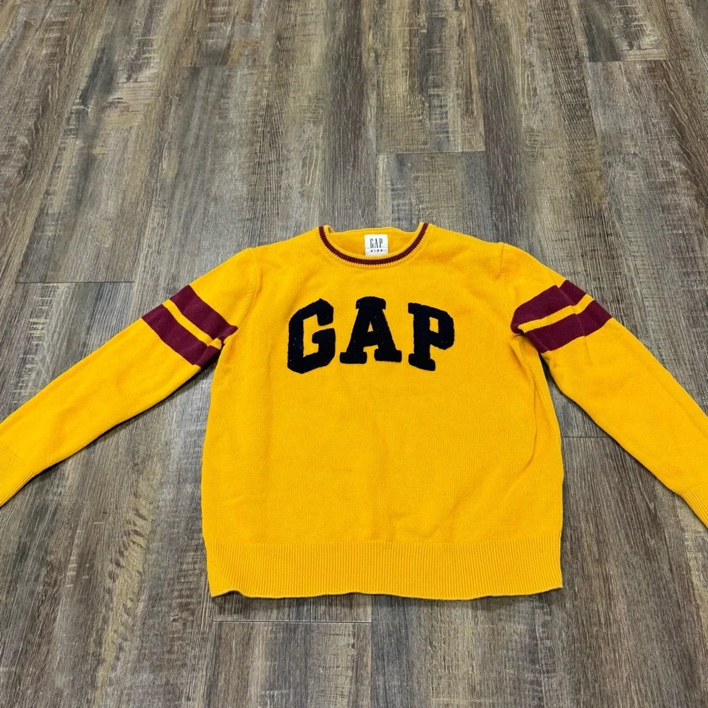 GAP Kids Sweatshirts - Yellow, Gray, and Maroon Set Cotton Polyester Bundle of 3